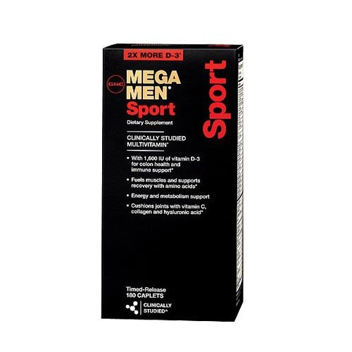 Вітаміни GNC MEGA MEN Sport 180 caps,  мл, GNC. Витамины и минералы. Поддержание здоровья Укрепление иммунитета 