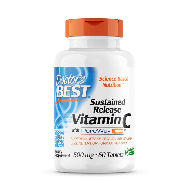 Витамины и минералы Doctor's Best Sustained Release Vitamin C, 60 таблеток,  мл, Doctor's BEST. Витамины и минералы. Поддержание здоровья Укрепление иммунитета 