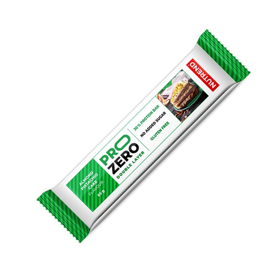 Батончик Nutrend Pro Zero, 65 грамм Миндально-фисташкового торт СРОК 10.22,  ml, Nutrend. Bares. 