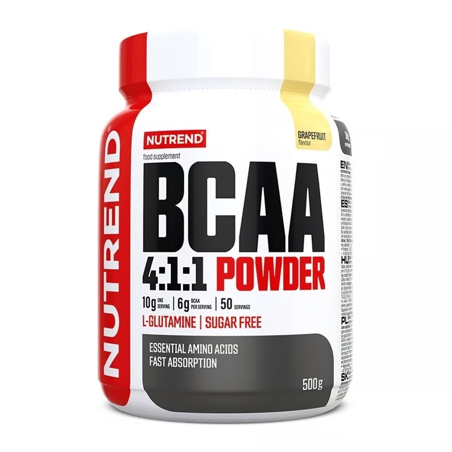 Аминокислота BCAA Nutrend BCAA 4:1:1, 500 грамм Грейфрут,  мл, Nutrend. BCAA. Снижение веса Восстановление Антикатаболические свойства Сухая мышечная масса 