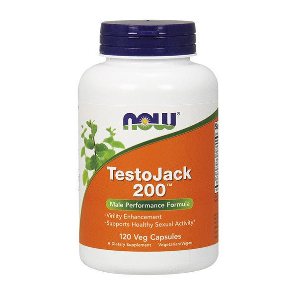Now Бустер тестостерона Now Foods Testo Jack 200 Extra Strenght (120 капс) нау фудс, , 120 