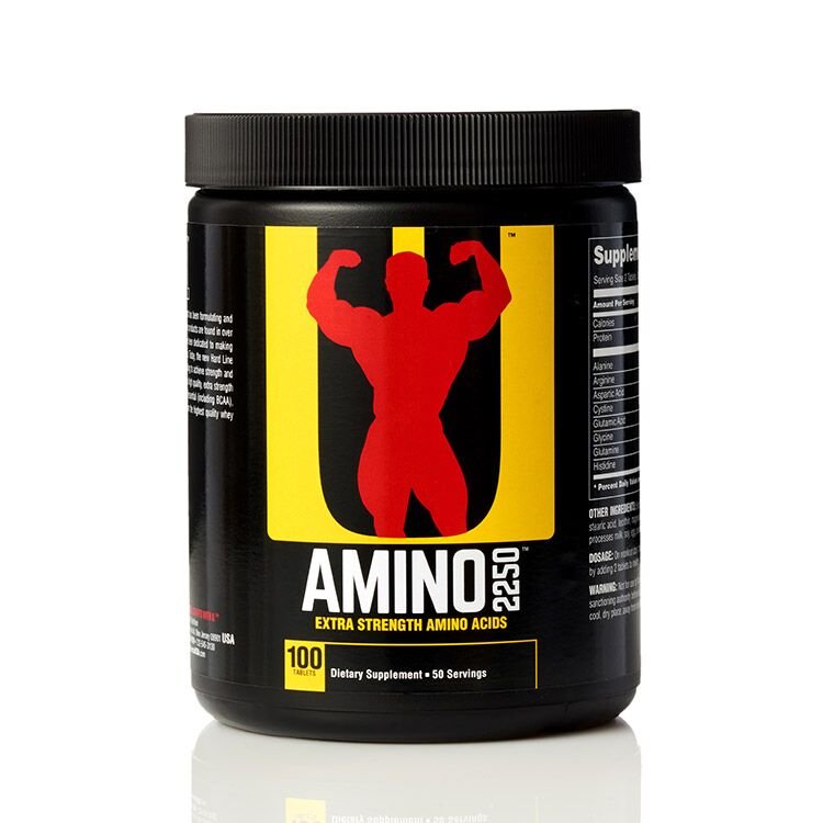 Аминокислота Universal Amino 2250, 100 таблеток,  мл, Universal Nutrition. Аминокислоты. 