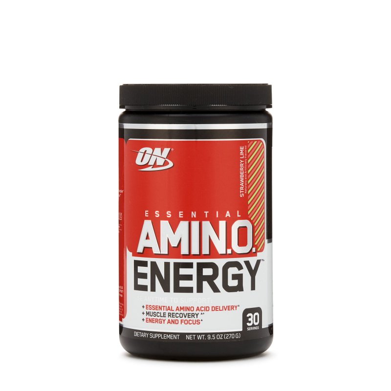 Предтренировочный комплекс Optimum Essential Amino Energy, 270 грамм Клубника с лаймом,  ml, Optimum Nutrition. Pre Workout. Energy & Endurance 