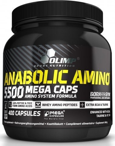 Olimp Sport Nutrition  Olimp Anabolic amino 5500 mega caps 400 шт. / 66 servings,  мл, Olimp Labs. Аминокислоты. 