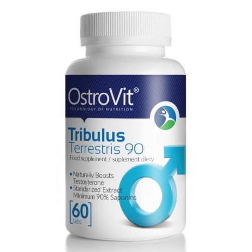 Tribulus Terrestris 90, 60 шт, OstroVit. Трибулус. Поддержание здоровья Повышение либидо Повышение тестостерона Aнаболические свойства 