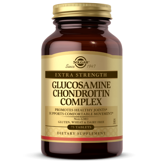 Комплекс Глюкозамина и Хондроитина, Glucosamine Chondroitin Complex Solgar, 75 табл,  мл, Solgar. Хондропротекторы. Поддержание здоровья Укрепление суставов и связок 
