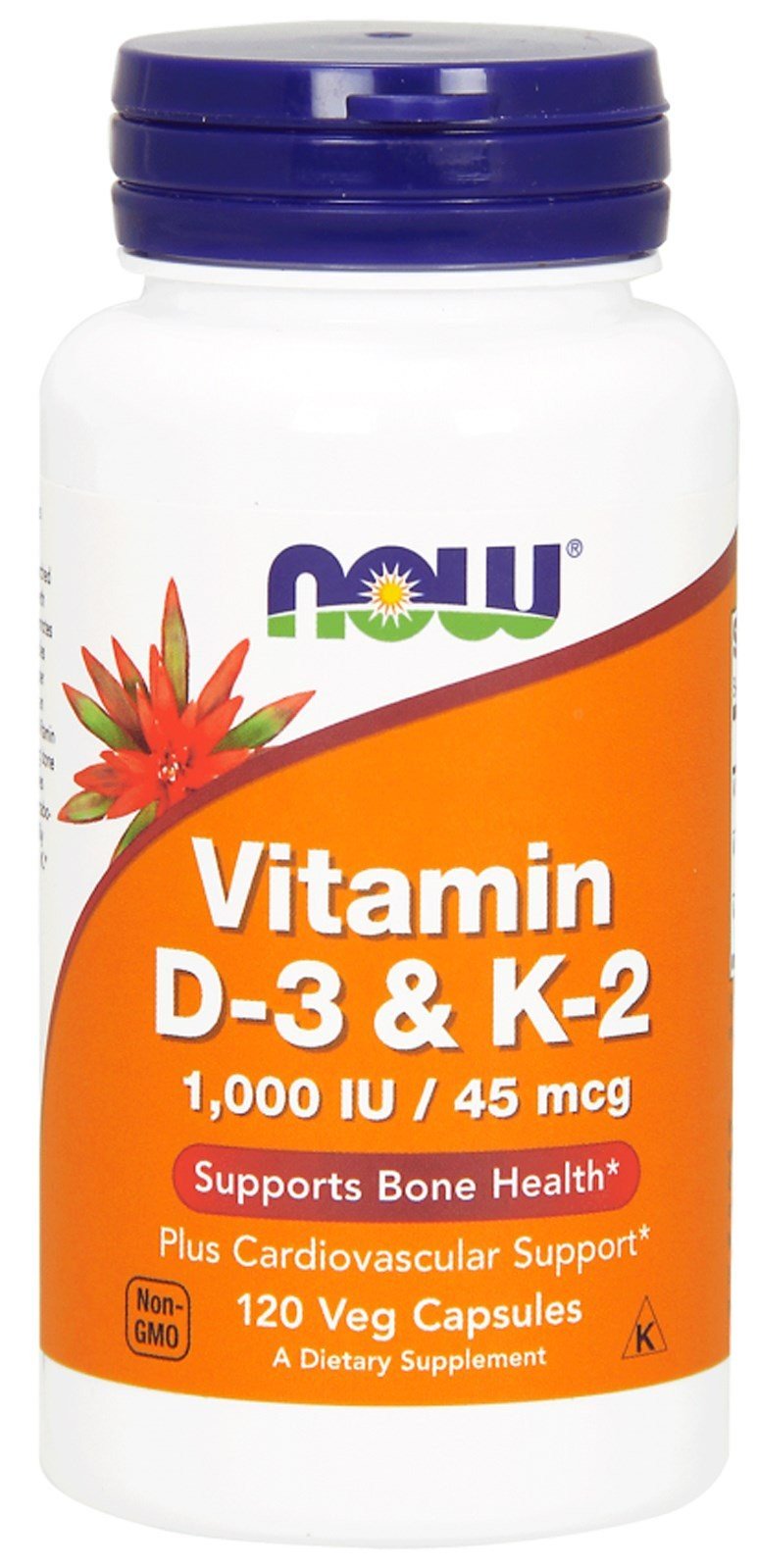 Vitamin D-3 & K-2, 120 pcs, Now. Vitamin Mineral Complex. General Health Immunity enhancement 