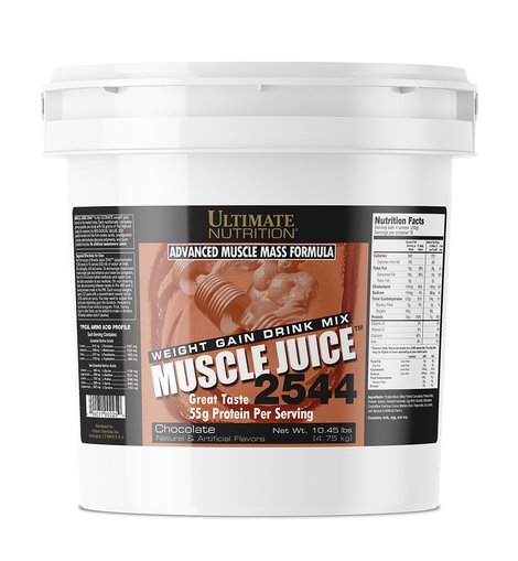 Гейнер Ultimate Muscle Juice 2544, 6 кг Шоколад,  мл, Ultimate Nutrition. Гейнер. Набор массы Энергия и выносливость Восстановление 
