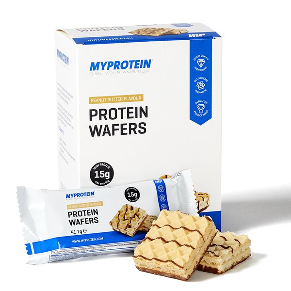 Protein Wafers, 400 г, MyProtein. Заменитель питания. 