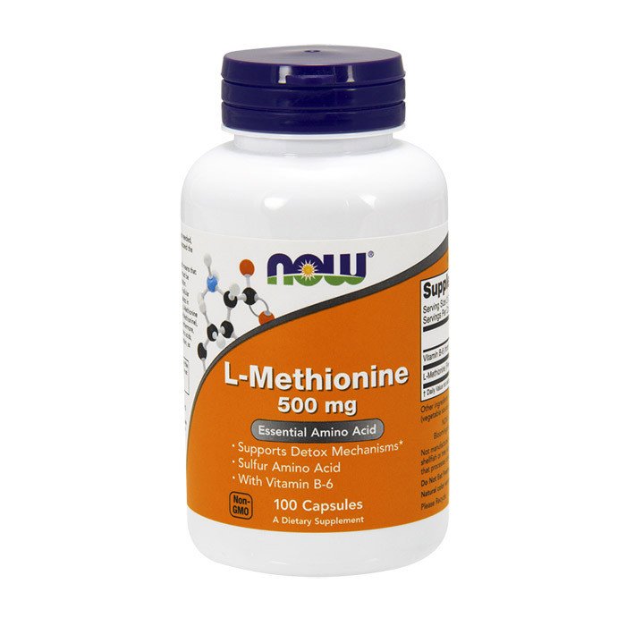 Метионин Now Foods L-Methionine 500 mg (100 капс) нау фудс,  мл, Now. Метионин