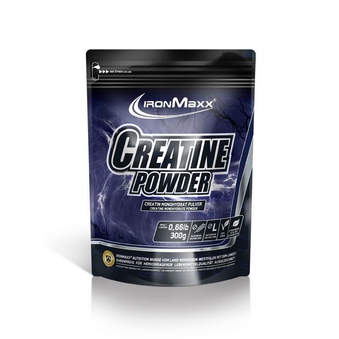 Креатин IronMaxx Creatine Powder, 300 грамм,  ml, IronMaxx. Сreatine. Mass Gain Energy & Endurance Strength enhancement 