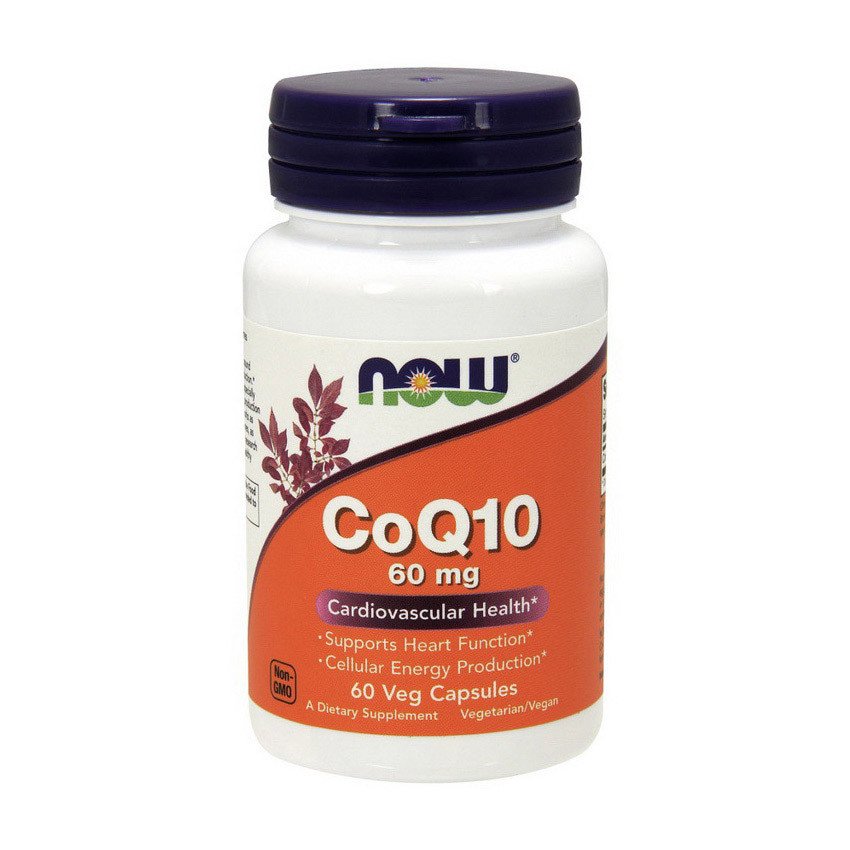 Коэнзим Q10 Now Foods CoQ10 60 mg(60 капс) нау фудс,  ml, Now. Coenzym Q10. General Health Antioxidant properties CVD Prevention Exercise tolerance 