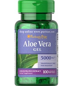 Aloe Vera Gel, 100 pcs, Puritan's Pride. Special supplements. 