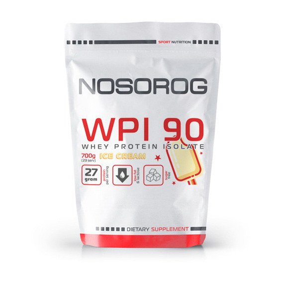 Nosorog Изолят сывороточного протеина NOSOROG WPI 90 700 грамм Мороженое, , 