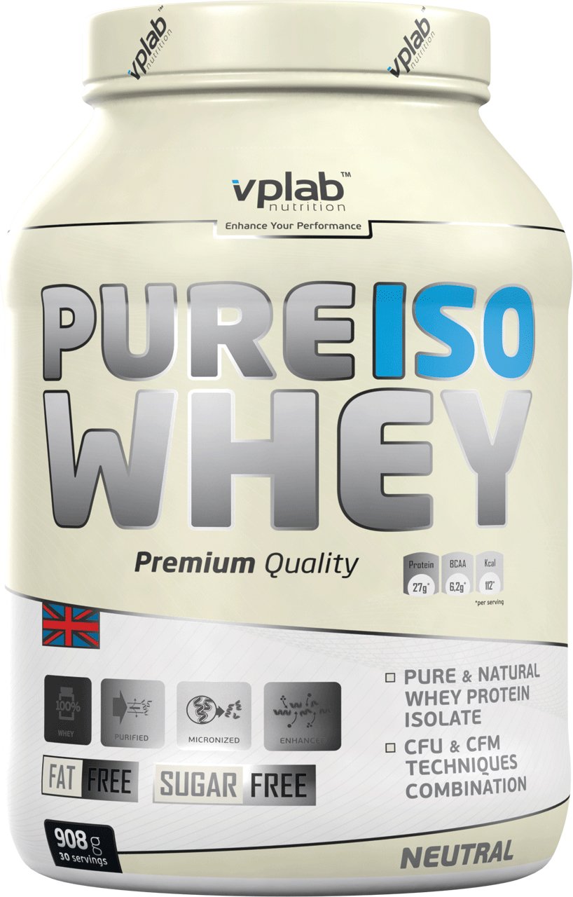 Pure Iso Whey, 908 g, VP Lab. Whey Isolate. Lean muscle mass Weight Loss recovery Anti-catabolic properties 