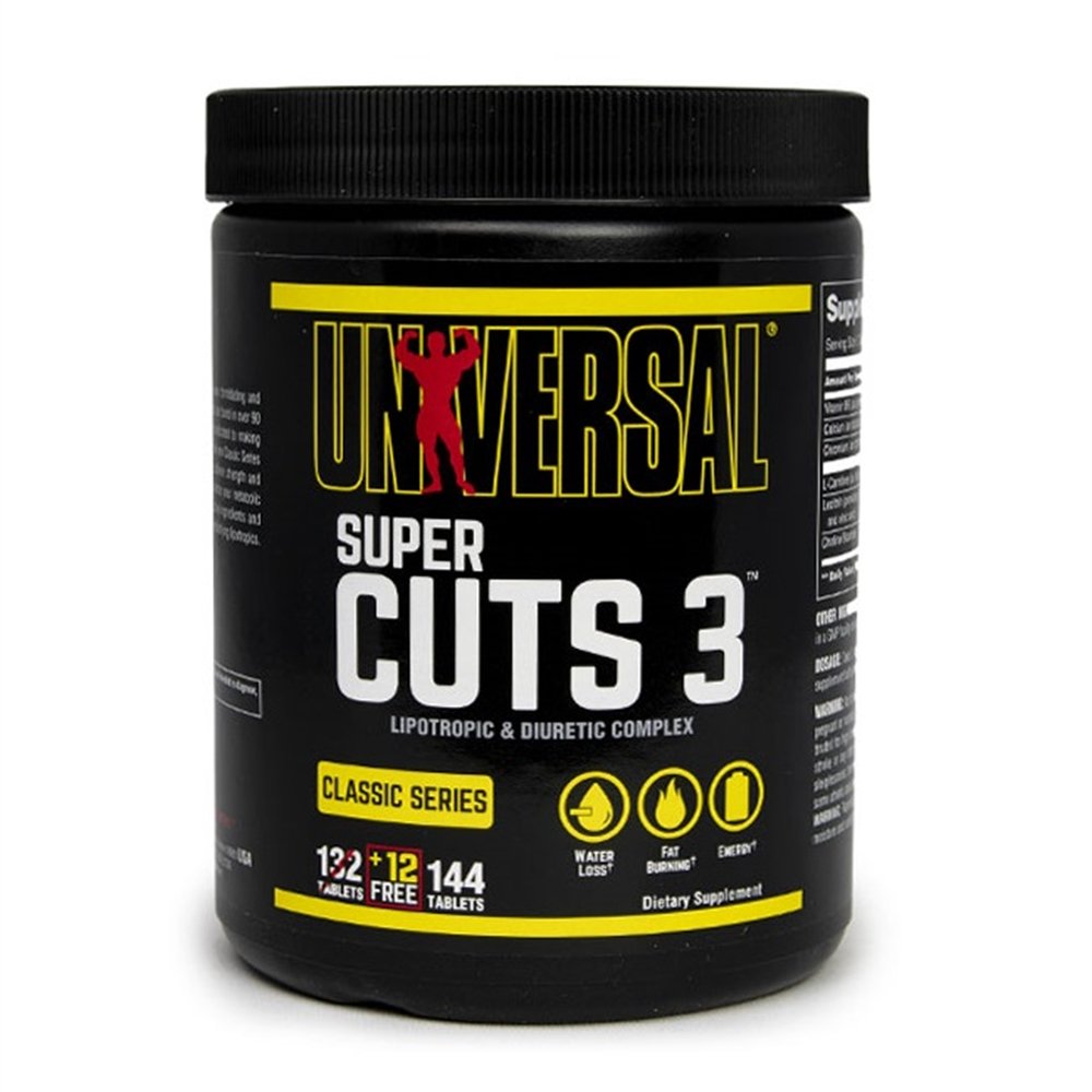 Жиросжигатель Universal Super Cuts 3, 144 таблетки,  мл, Universal Nutrition. Жиросжигатель. Снижение веса Сжигание жира 