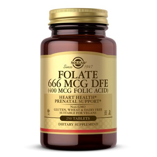 Solgar Folic Acid 400 mcg 250 таб Без вкуса,  ml, Solgar. Vitamins and minerals. General Health Immunity enhancement 