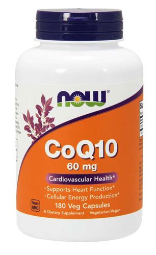 Now CoQ-10 60 mg 180 капс Без вкуса,  мл, Now. Коэнзим-Q10. Поддержание здоровья Антиоксидантные свойства Профилактика ССЗ Толерантность к физ. нагрузкам 