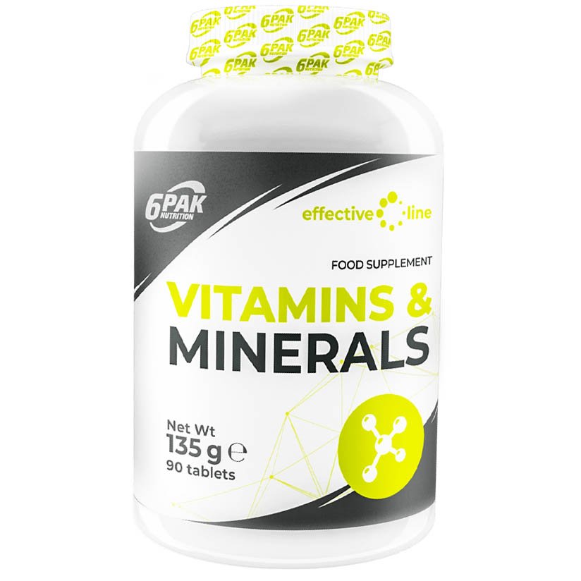 Vitamins & Minerals, 90 ml, 6PAK Nutrition. Complejos vitaminas y minerales. General Health Immunity enhancement 