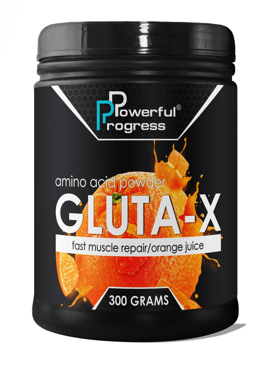 Глютамин Powerful Progress Gluta-X (300 г) поверфул прогресс pineapple,  ml, Powerful Progress. Glutamine. Mass Gain recovery Anti-catabolic properties 