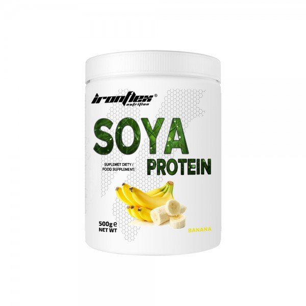 Протеин IronFlex Soya Protein, 500 грамм Банан,  мл, IronFlex. Протеин. Набор массы Восстановление Антикатаболические свойства 
