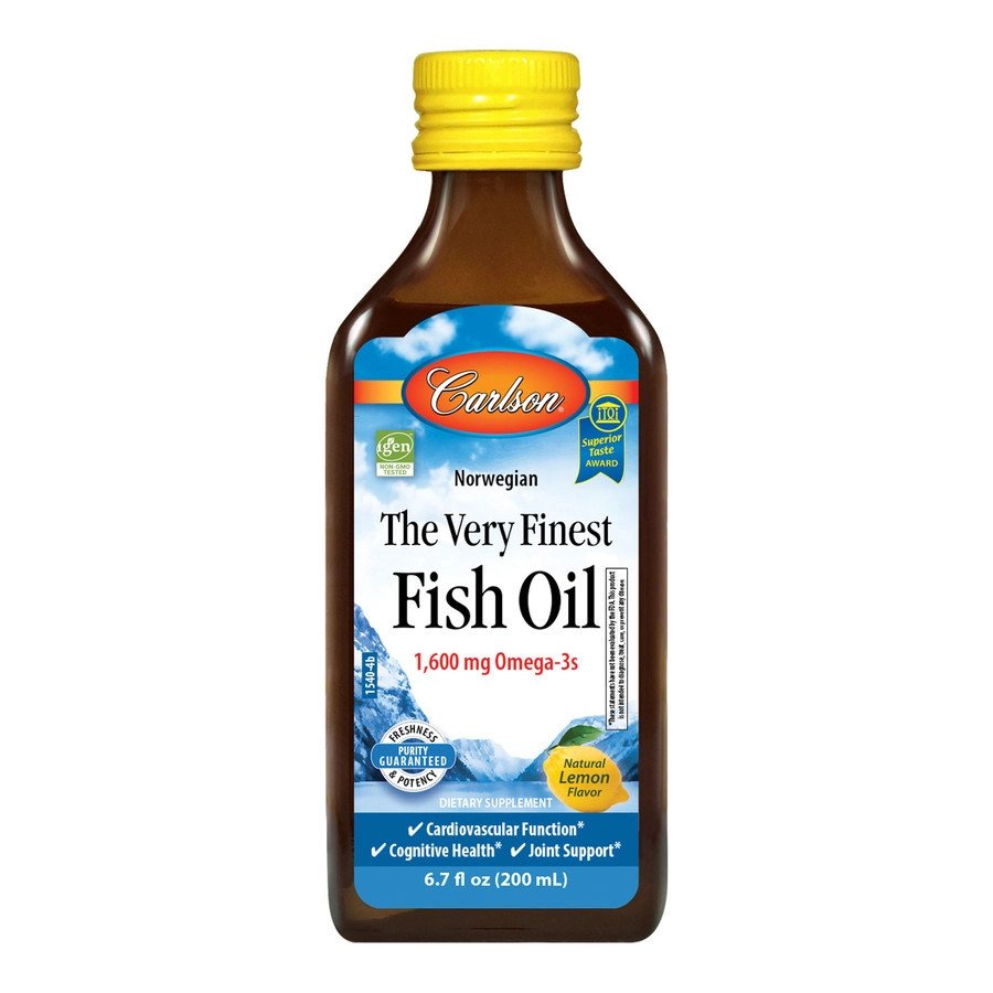 Жирные кислоты Carlson Labs The Very Finest Fish Oil, 200 мл Лимон,  ml, Carlson Labs. Grasas. General Health 