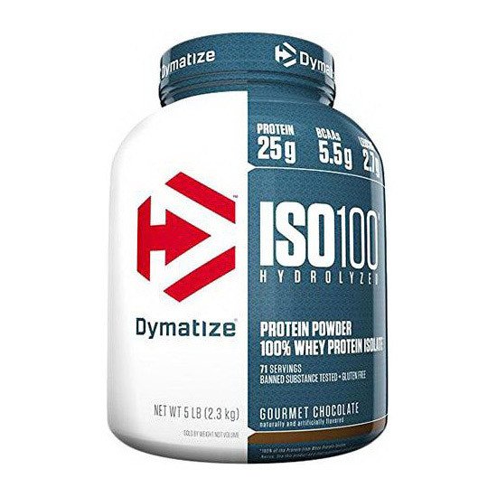 Сывороточный протеин гидролизат Dymatize ISO 100 (2.3 кг) диматайз изо клубника,  мл, Dymatize Nutrition. Сывороточный гидролизат. Сухая мышечная масса Снижение веса Восстановление Антикатаболические свойства 
