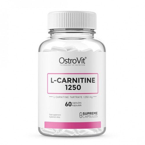 Жиросжигатель OstroVit L-Carnitine 1250, 60 капсул,  мл, OstroVit. Жиросжигатель. Снижение веса Сжигание жира 