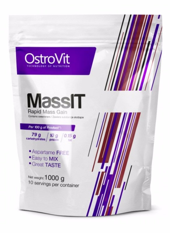 Гейнер OstroVit MassIT, 1 кг Кокос,  ml, OstroVit. Gainer. Mass Gain Energy & Endurance स्वास्थ्य लाभ 