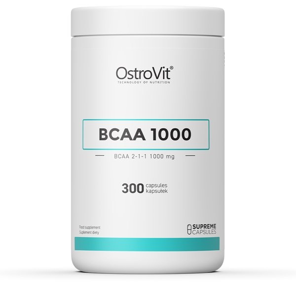 BCAA OstroVit BCAA 1000, 300 капсул,  мл, OstroVit. BCAA. Снижение веса Восстановление Антикатаболические свойства Сухая мышечная масса 