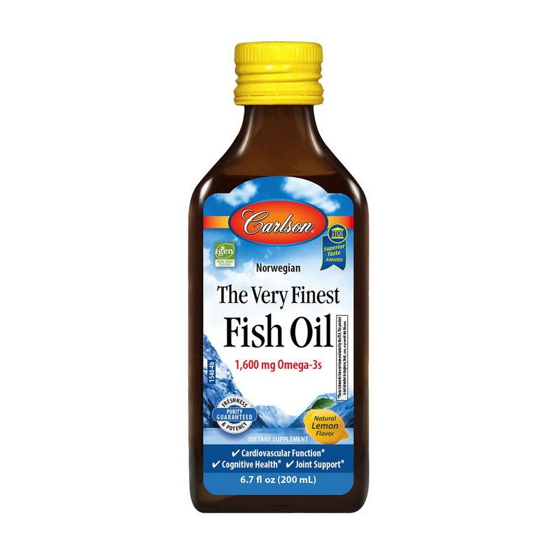 Carlson Labs Омега 3 Carlson Labs The Very Finest Fish Oil 1,600 mg Omega-3s 200 мл, , 