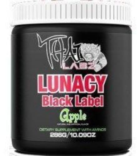 Lunacy BLACK Unleashed, 204 г, Thai Labz. Предтренировочный комплекс. Энергия и выносливость 