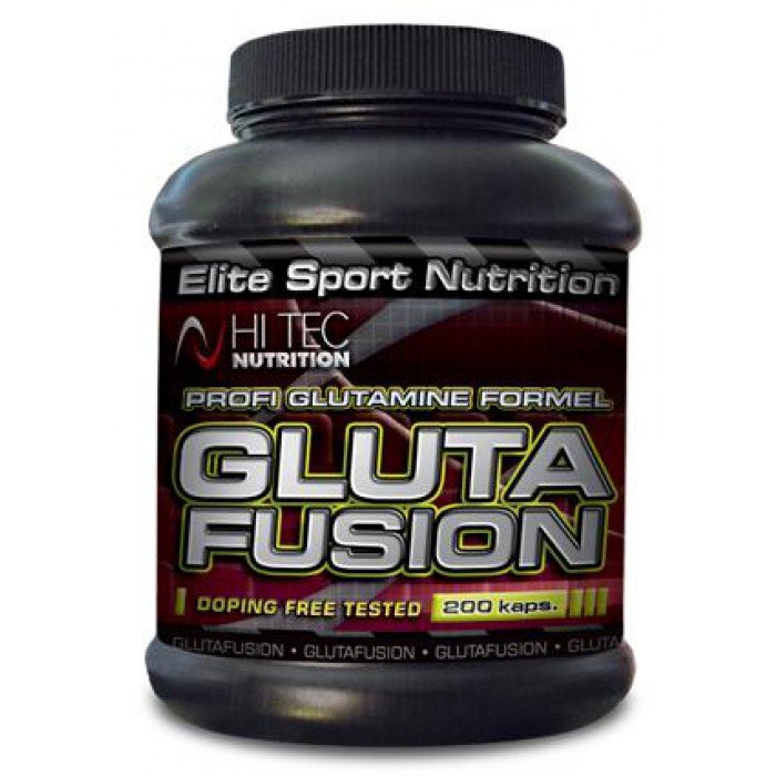 Gluta Fusion, 200 pcs, Hi Tec. Glutamine. Mass Gain स्वास्थ्य लाभ Anti-catabolic properties 