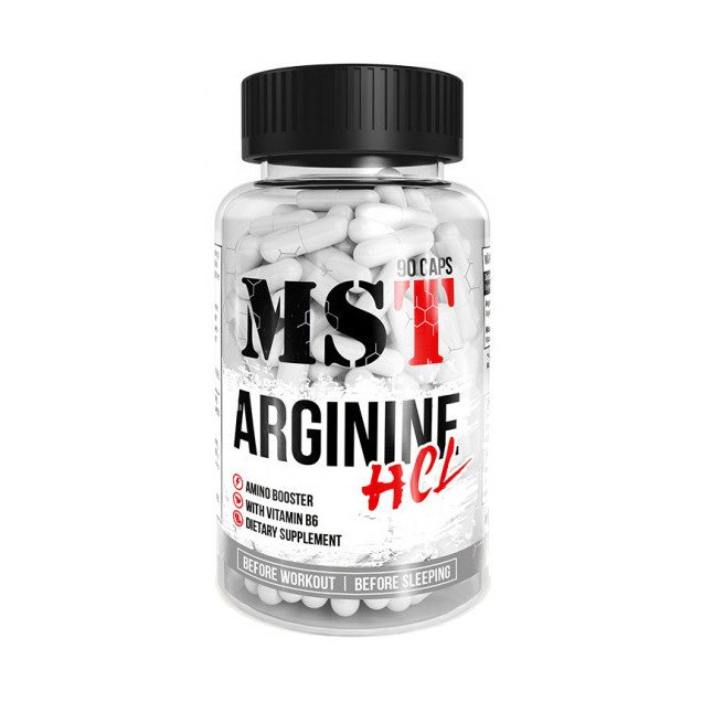 MST Nutrition Амінокислота MST Nutrition Arginine HCL 90 caps, , 90 шт.