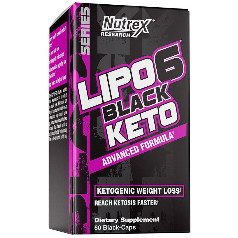 Жиросжигатель Nutrex Research Lipo-6 Black Keto, 60 капсул,  мл, Nutrex Research. Жиросжигатель. Снижение веса Сжигание жира 