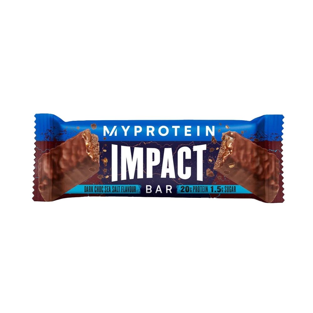 MyProtein Батончик MyProtein Impact Protein Bar, 64 грамм Черный шоколад-морская соль, , 64 г