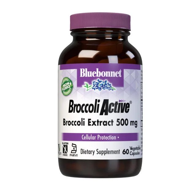 Натуральная добавка Bluebonnet Broccoli Active, 60 вегакапсул,  мл, Bluebonnet Nutrition. Hатуральные продукты. Поддержание здоровья 