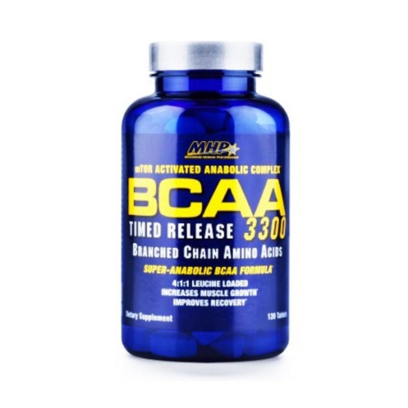 BCAA 3300, 120 piezas, MHP. BCAA. Weight Loss recuperación Anti-catabolic properties Lean muscle mass 