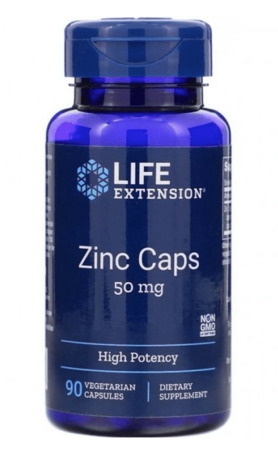 Zinc 50 mg Life Extension 90 VCaps,  мл, Now. Витамины и минералы. Поддержание здоровья Укрепление иммунитета 
