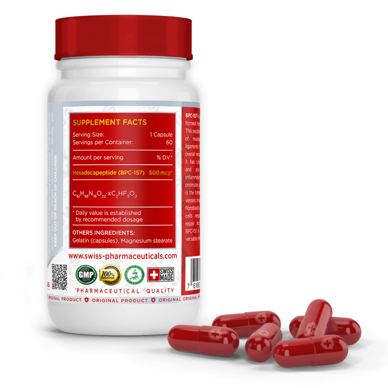 SWISS PHARMACEUTICALS  BPC157 60 шт. / 60 servings,  мл, Swiss Pharmaceuticals. SARM