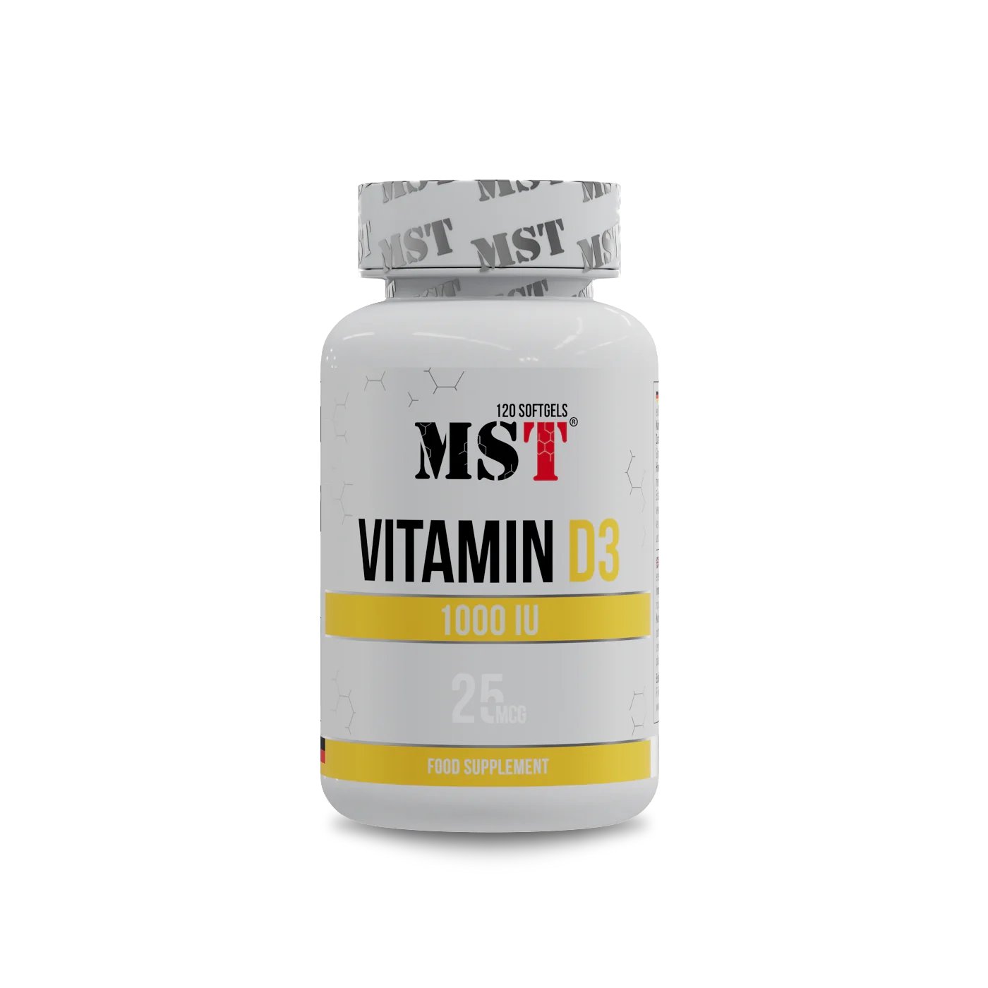 MST Nutrition Витамины и минералы MST Vitamin D3 1000 IU, 120 капсул, , 