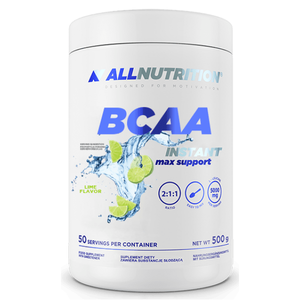 БЦАА AllNutrition BCAA Max Support Instant (500 г) алл нутришн макс саппорт Lime,  мл, AllNutrition. BCAA. Снижение веса Восстановление Антикатаболические свойства Сухая мышечная масса 