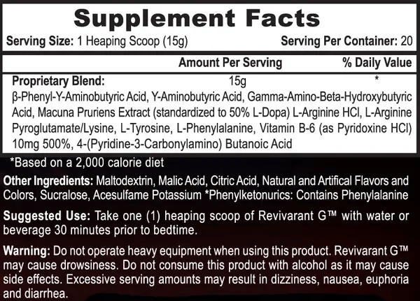 APS Nutrition  Revivarant G 300g / 20 servings,  мл, APS Nutrition. Мелатонин