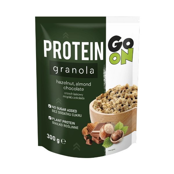Заменитель питания GoOn Protein Granola, 300 грамм Шоколад-орех,  ml, Go On Nutrition. Meal replacement. 