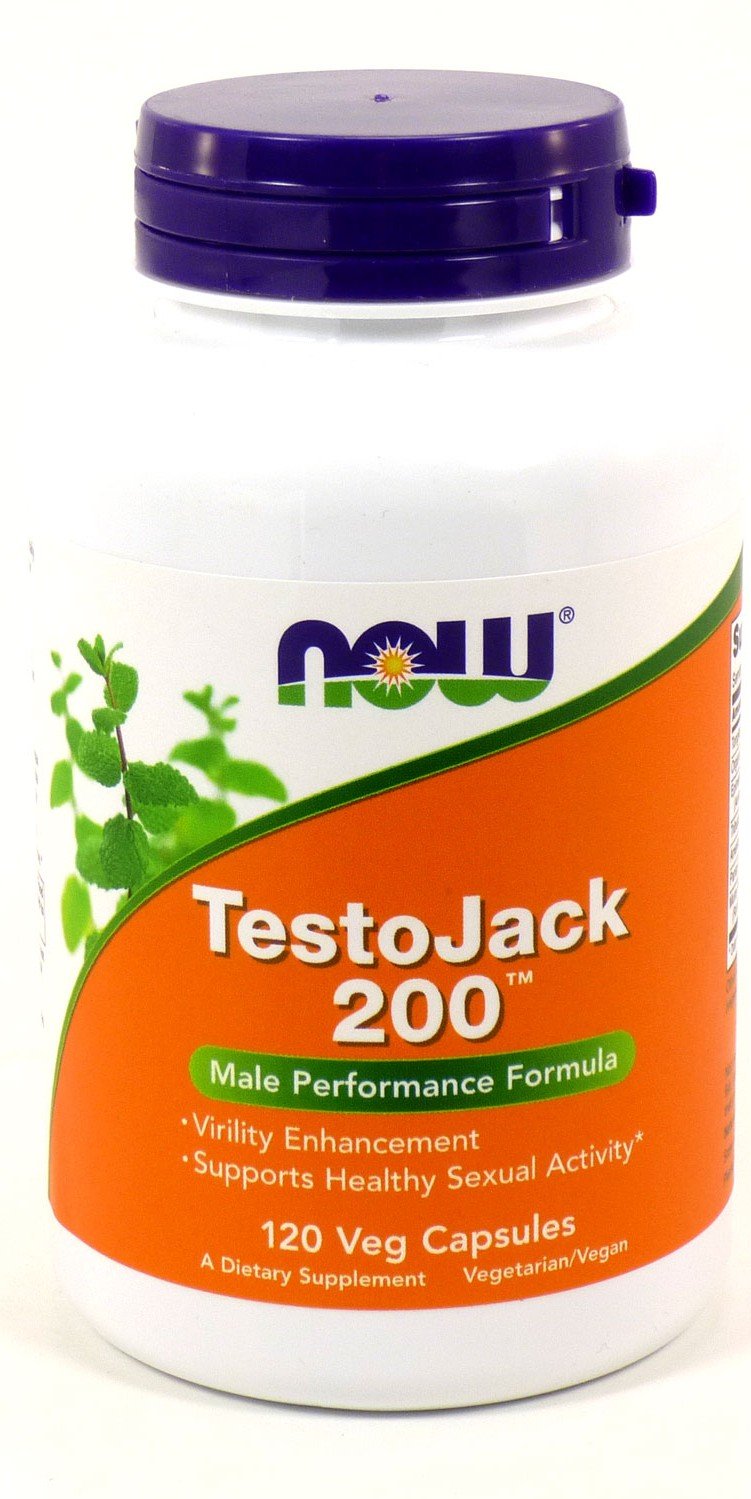 TestoJack 200, 120 шт, Now. Бустер тестостерона. Поддержание здоровья Повышение либидо Aнаболические свойства Повышение тестостерона 