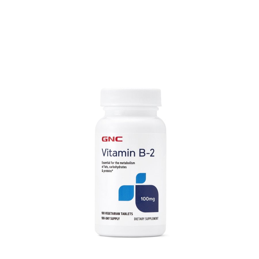 GNC Витамины и минералы GNC Vitamin B2 100 mg, 100 таблеток, , 