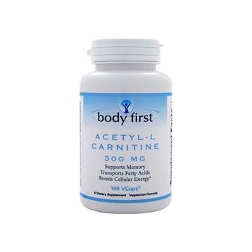 Acetyl L-Carnitine, 100 шт, Body First. L-карнитин. Снижение веса Поддержание здоровья Детоксикация Стрессоустойчивость Снижение холестерина Антиоксидантные свойства 