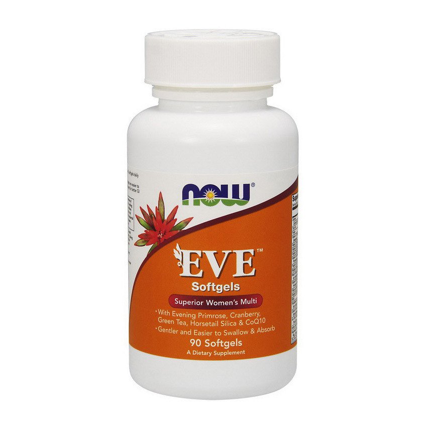 Витамины для женщин Now Foods EVE (90 капс) нау фудс ева,  мл, Now. Витамины и минералы. Поддержание здоровья Укрепление иммунитета 