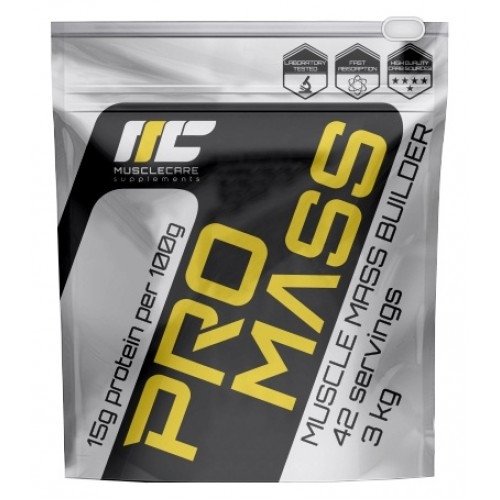 Pro Mass, 3000 g, Muscle Care. Gainer. Mass Gain Energy & Endurance recovery 