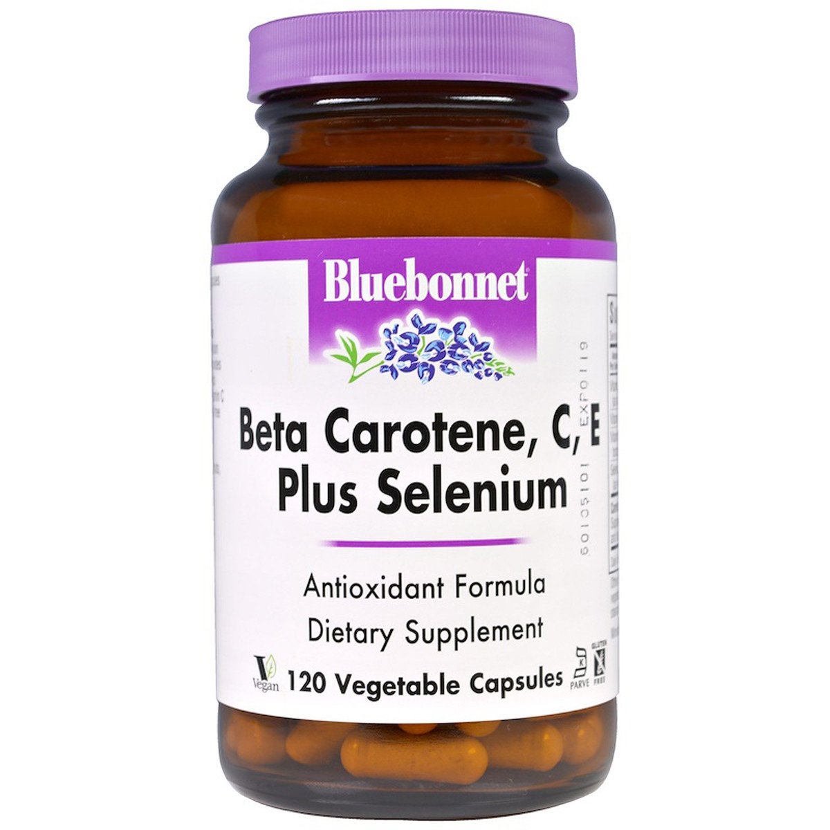 Bluebonnet Nutrition Бета-Каротин, C, Е+Селен, Beta Carotene, C, E Plus Selenium, Bluebonnet Nutrition, 120 капсул, , 